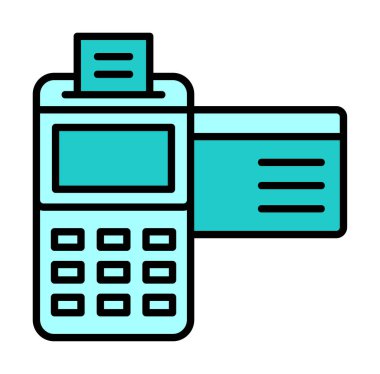 Kredi Kartı Makinesinin vektör çizimi