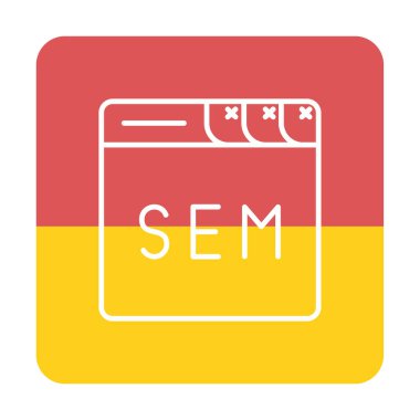 Web tarayıcı simgesi, vektör illüstrasyonu basit tasarım