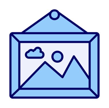 Doğa web simgesi, vektör illüstrasyonu 