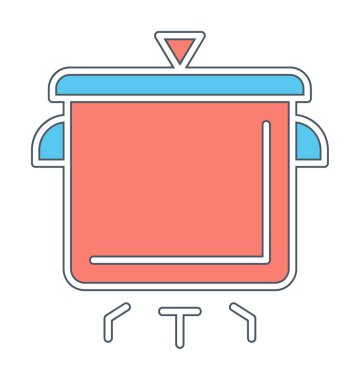 Pişirme vektörü düz simge. Pişirme Otu                   