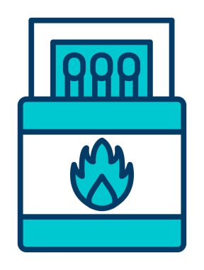 düz eşleşen simge vektör illüstrasyon tasarımı