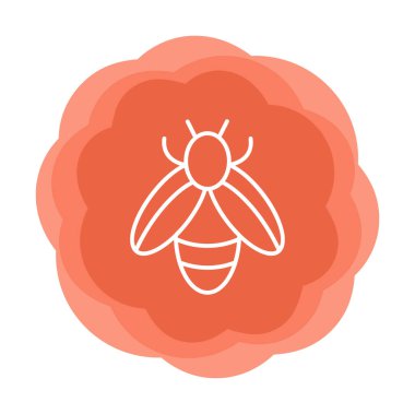 Vektör olarak arı simgesi. logotype 