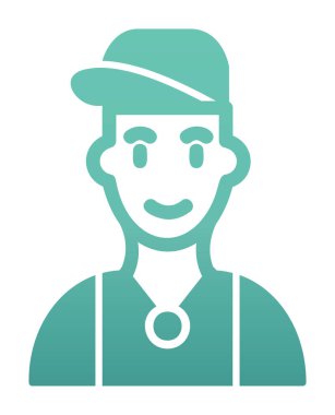 Hip Hop Man ikon vektör illüstrasyonu