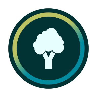 brokoli web simgesi, vektör illüstrasyonu  