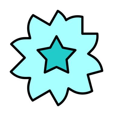 Sakura çiçek simgesi, vektör illüstrasyonu 