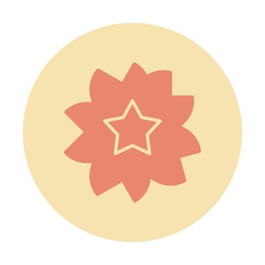 Sakura çiçek simgesi, vektör illüstrasyonu 