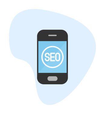 seo web simgesi vektör resimli akıllı telefon