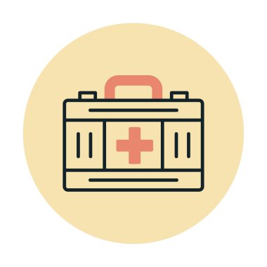 İlk yardım kiti vektör illüstrasyonu