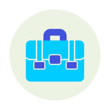 Portföy düz vektör simgesi