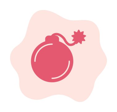 karikatür bombası, vektör illüstrasyonu