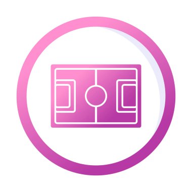 futbol simgesi, düz biçim vektör illüstrasyonu