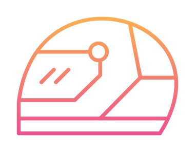 Kask simge vektör çizim yarış                 