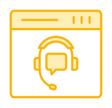 Modern Çevrimiçi Online Destekleyici element tasarımının vektör illüstrasyonu                            