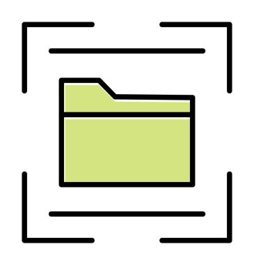 Dizin Tarayıcı simgesi çizimi