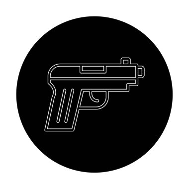 silah simgesi vektör illüstrasyonu