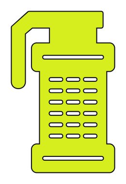 Smoke Grenade web simgesi, vektör illüstrasyonu