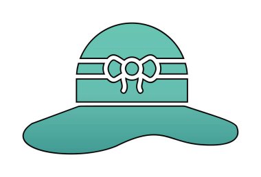 Güneş şapkası Icon vektör çizim