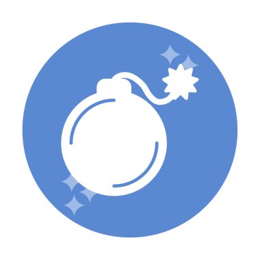 karikatür bombası, vektör illüstrasyonu