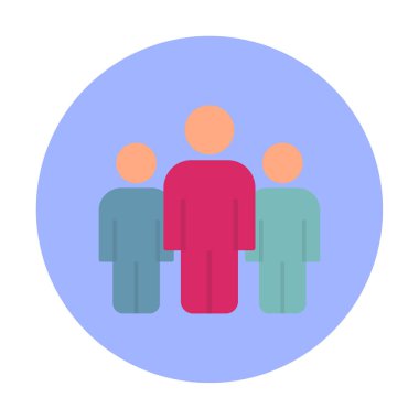 grup insan düz biçim vektör çizimi 