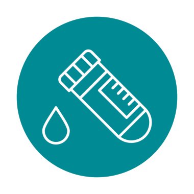 Kan Test Ağı simgesi, vektör illüstrasyonu