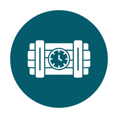 Zaman bombası ikonu vektör illüstrasyonu.