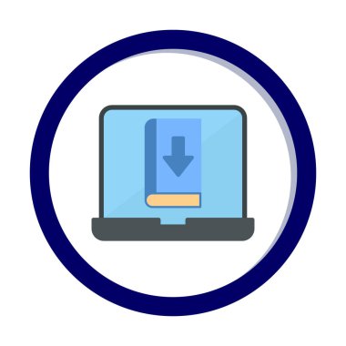 Kitap simgesi, vektör illüstrasyon tasarımı indir 