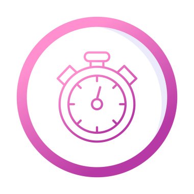 düz çizgi basit kronometre vektör çizimi