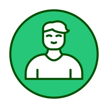 Profil simgesi vektör illüstrasyonu