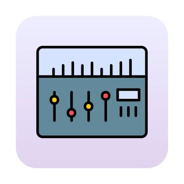 Modern Ses Karıştırıcı simgesinin vektör çizimi              