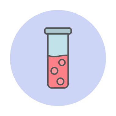 test tüpü modern simge vektör çizimi