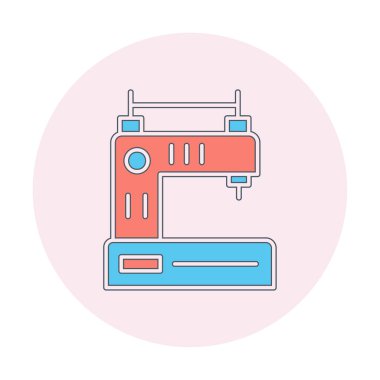 Basit Dikiş Makinesi web vektör simgesi