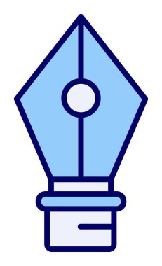 Basit kalem aracı simgesi, vektör illüstrasyonu