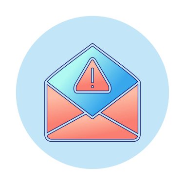 Basit çöp posta harfi simgesi, vektör illüstrasyonu