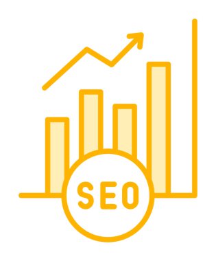 Basit Analitik simge, vektör illüstrasyonu