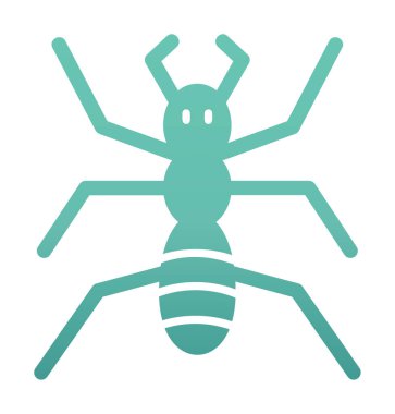 Düz Böcek simgesi. vektör illüstrasyonu