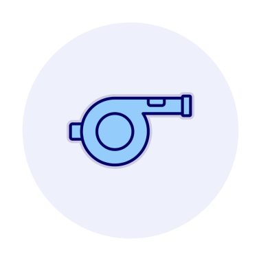 Basit Whistle düz simge tasarımı, vektör, illüstrasyon