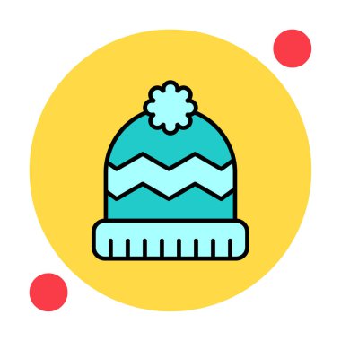 Beanie icon vector illustration 