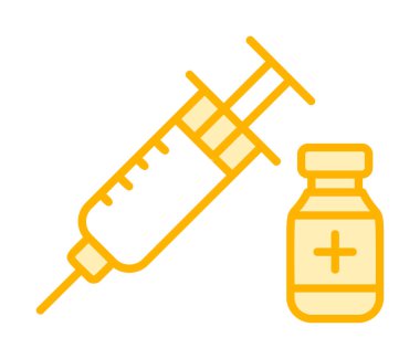 Basit insülin simgesi, vektör illüstrasyonu