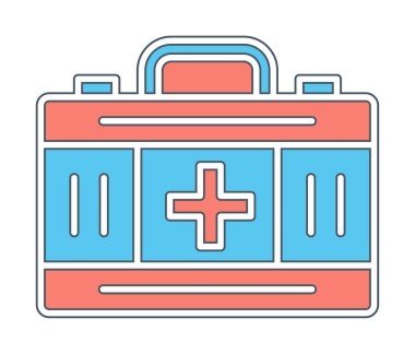 İlk yardım kiti vektör illüstrasyonu