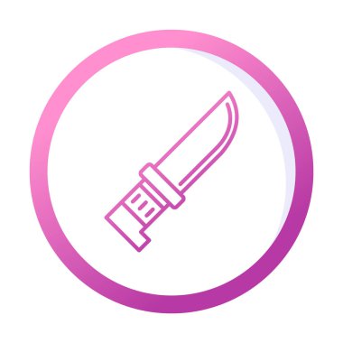 Beyaz arka plan üzerinde izole bıçak simge vektör  