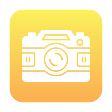 fotoğraf makinesi ikon vektör illüstrasyonu                      