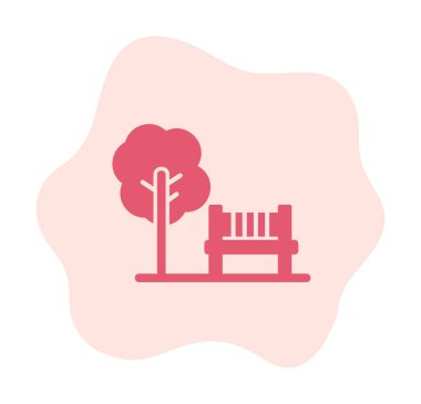 Yedek vektör renk simgesine sahip park 