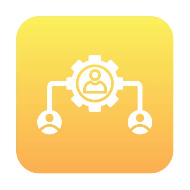 Modern basit düz yönetim simgesi vektörü 