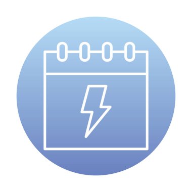 Takvim simgesi, vektör illüstrasyonu basit tasarım