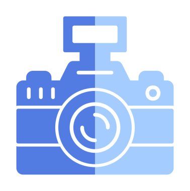 fotoğraf makinesi ikon vektör illüstrasyonu                      