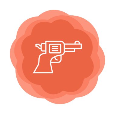 silah simgesi vektör illüstrasyonu