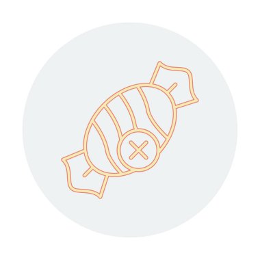 Basit Şekersiz simge, vektör illüstrasyonu