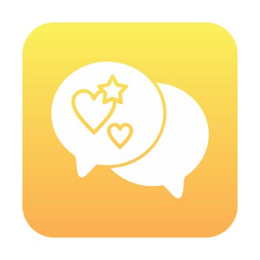 Basit konuşma balonu simgesi, vektör illüstrasyonu