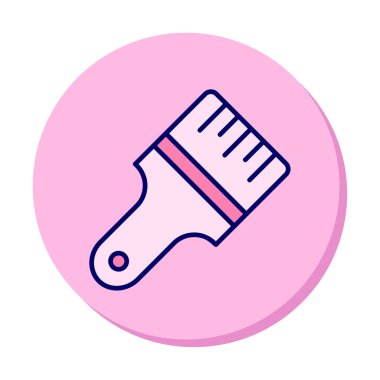 fırça ağ ikonu vektör illüstrasyonu