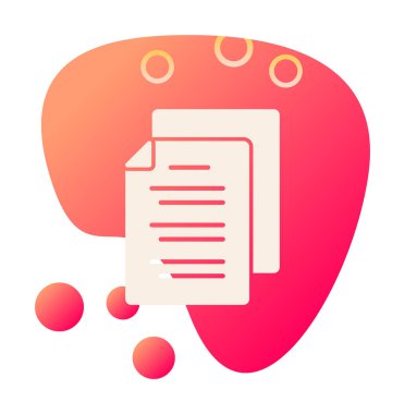 belgelerin vektör çizimi simgesi  